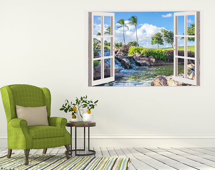 IMPRESSIVE 3D WINDOW WALL DECALS, REMOVABLE WALL STICKERS, WALL DECOR