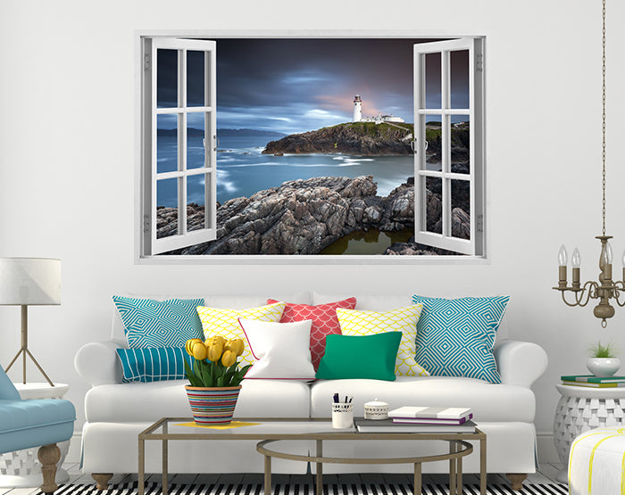 IMPRESSIVE 3D WINDOW WALL DECALS, REMOVABLE WALL STICKERS, WALL DECOR