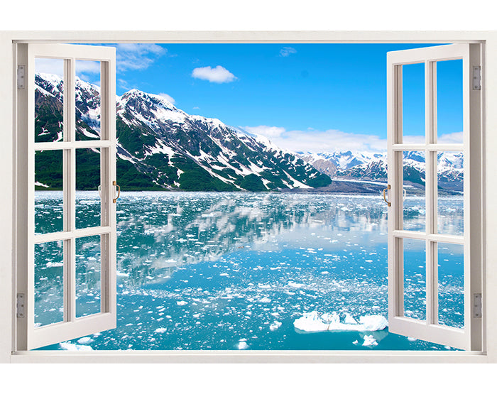 IMPRESSIVE 3D WINDOW WALL DECALS, REMOVABLE WALL STICKERS, WALL DECOR