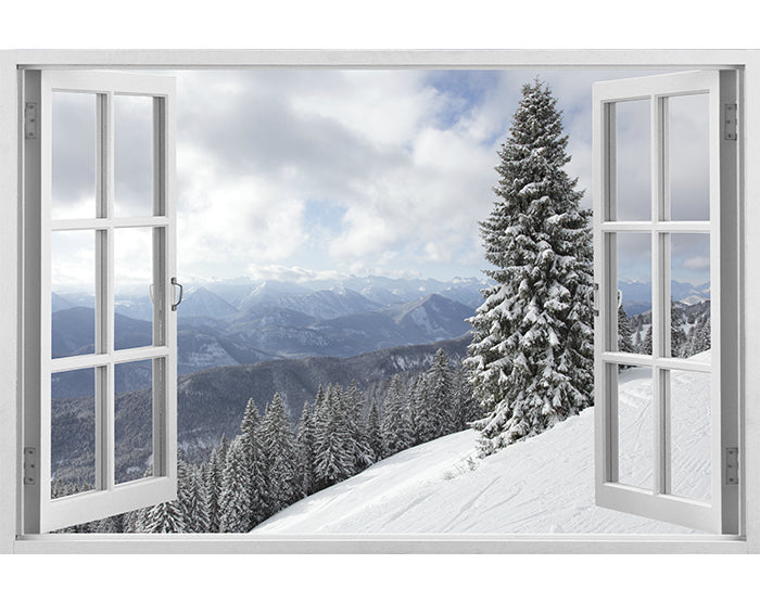 IMPRESSIVE 3D WINDOW WALL DECALS, REMOVABLE WALL STICKERS, WALL DECOR