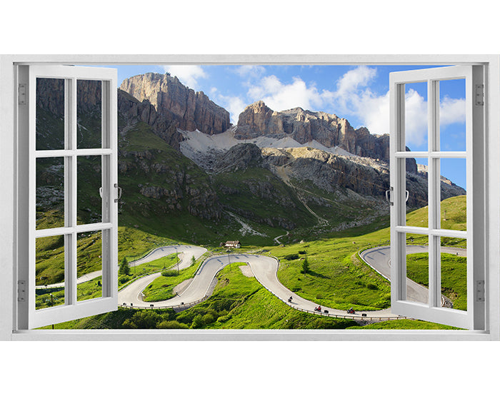 IMPRESSIVE 3D WINDOW WALL DECALS, REMOVABLE WALL STICKERS, WALL DECOR