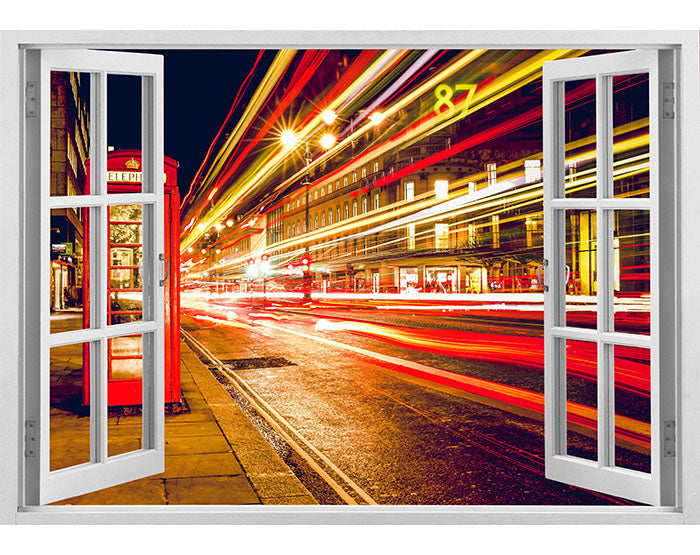 IMPRESSIVE 3D WINDOW WALL DECALS, REMOVABLE WALL STICKERS, WALL DECOR