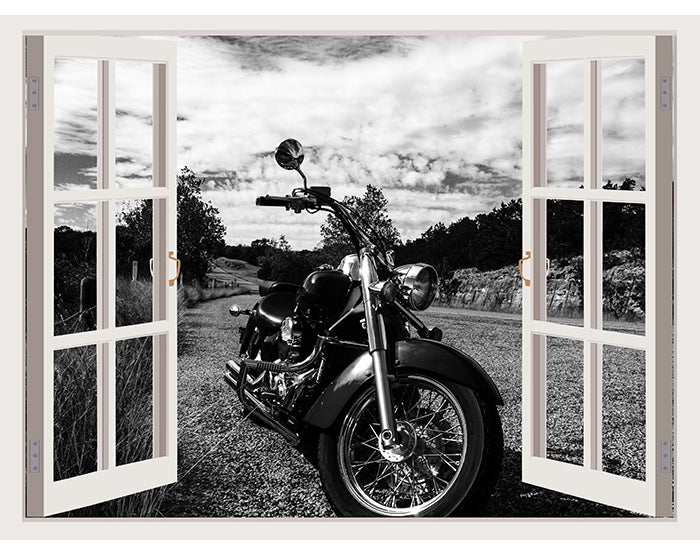 IMPRESSIVE 3D WINDOW WALL DECALS, REMOVABLE WALL STICKERS, WALL DECOR