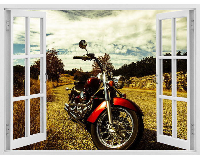 IMPRESSIVE 3D WINDOW WALL DECALS, REMOVABLE WALL STICKERS, WALL DECOR