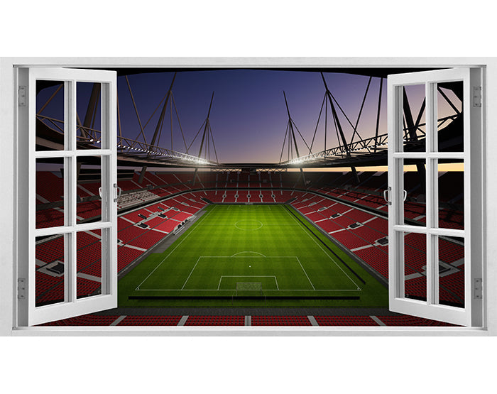 IMPRESSIVE 3D WINDOW WALL DECALS, REMOVABLE WALL STICKERS, WALL DECOR