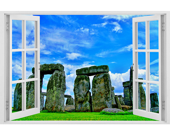 IMPRESSIVE 3D WINDOW WALL DECALS, REMOVABLE WALL STICKERS, WALL DECOR