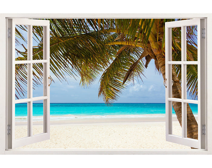 IMPRESSIVE 3D WINDOW WALL DECALS, REMOVABLE WALL STICKERS, WALL DECOR