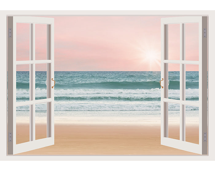 IMPRESSIVE 3D WINDOW WALL DECALS, REMOVABLE WALL STICKERS, WALL DECOR