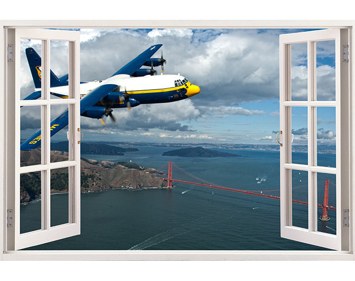 IMPRESSIVE 3D WINDOW WALL DECALS, REMOVABLE WALL STICKERS, WALL DECOR
