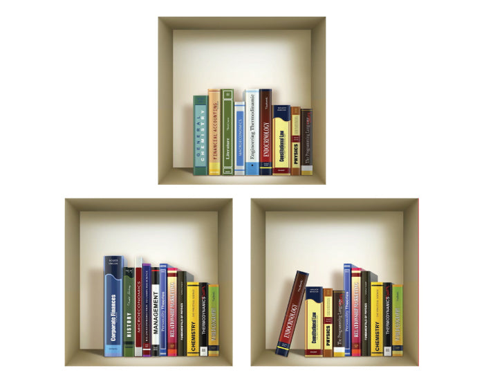 3D Niche Wall Art Decals - Set Of 3 | Easy To Apply, Stunning Decorative Stickers For Home And Office