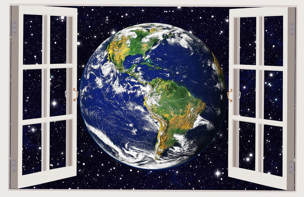 IMPRESSIVE 3D WINDOW WALL DECALS, REMOVABLE WALL STICKERS, WALL DECOR