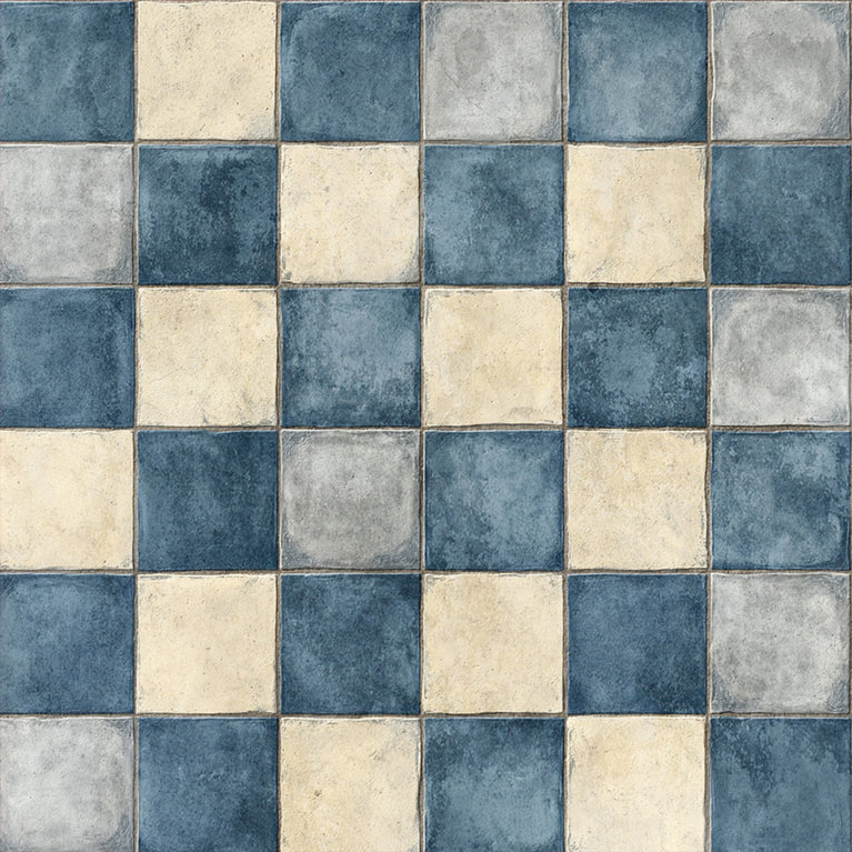 Delft Shade Blue White Tiles Peel and Stick vinyl Decals Light Blue Vintage Backsplash Model - R153