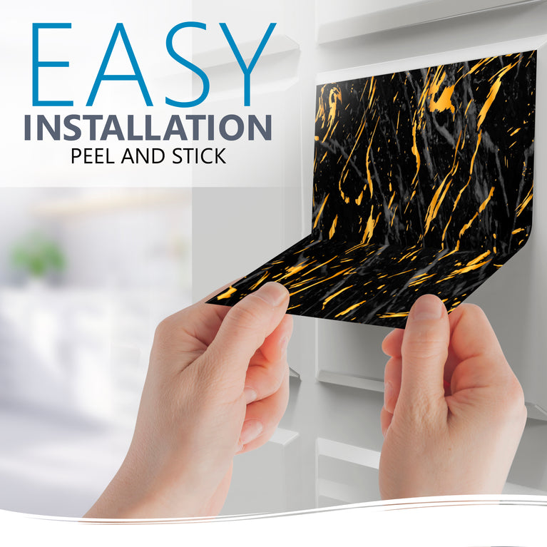 Easy to Install Tile Stickers for DIY Home Renovations Marble Model - R36