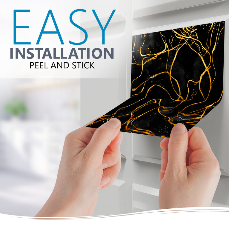 Transform Your Home with Our Peel and Stick Marble Tile Stickers - R35