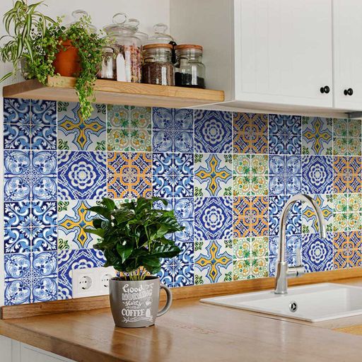 Add a Pop of Style to Your Space with Tile Stickers Model - H72