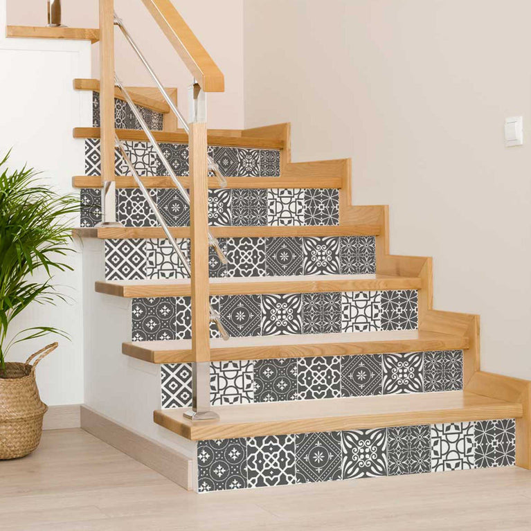 Transform Your Space Easy-to-Apply Removable Floor Tile Stickers for Renters Model - b44