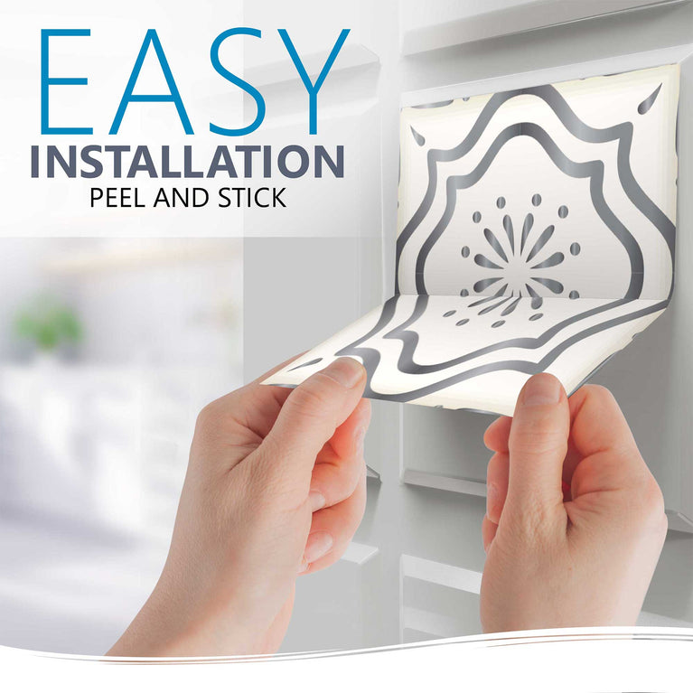 Transform Your Space Easy-to-Apply Removable Floor Tile Stickers for Renters Model - b506