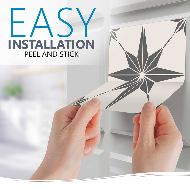Transform Your Space Easy-to-Apply Removable Floor Tile Stickers for Renters Model - b60