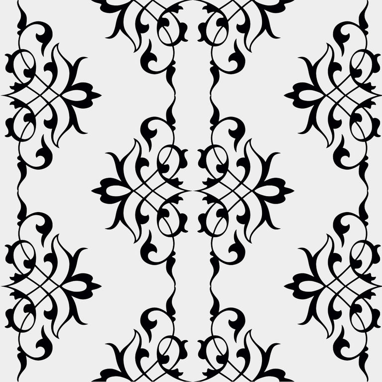 Black and White easy to install kitchen backsplash Tile Stickers Model - BKW6