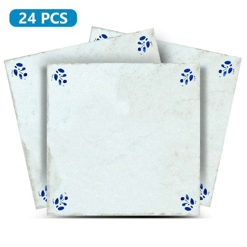 Delft Vintage Peel And Stick Tile Stickers delft fireplace surround Kitchen Tile Trends - D39