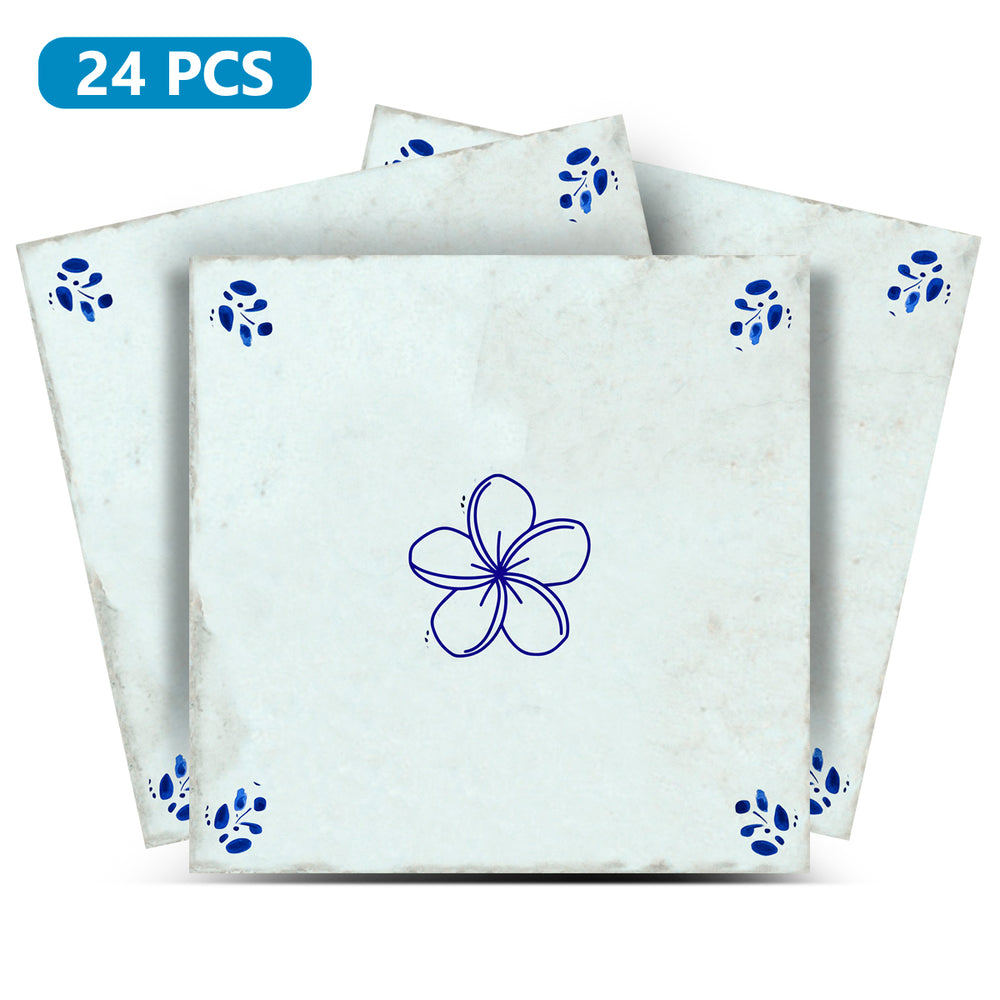 Delft Vintage Peel And Stick Tile Stickers delft fireplace surround Kitchen Tile Trends - D44