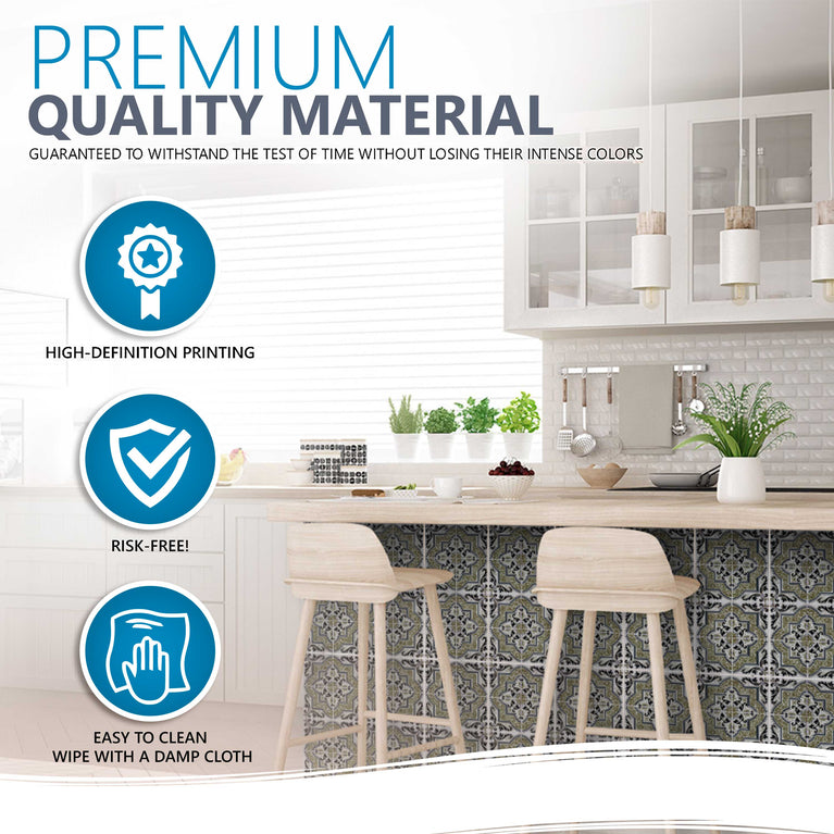 Upgrade Your Home Décor with Removable Tile Stickers Model - H30