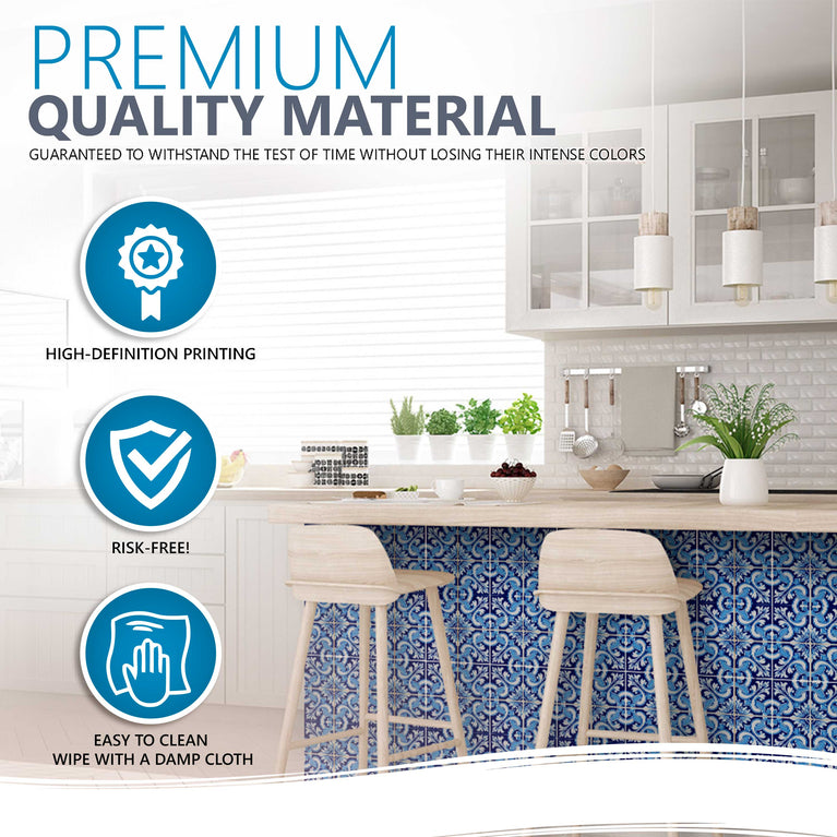 Transform Your Space Easy-to-Apply Removable Floor Tile Stickers for Renters Model - H37