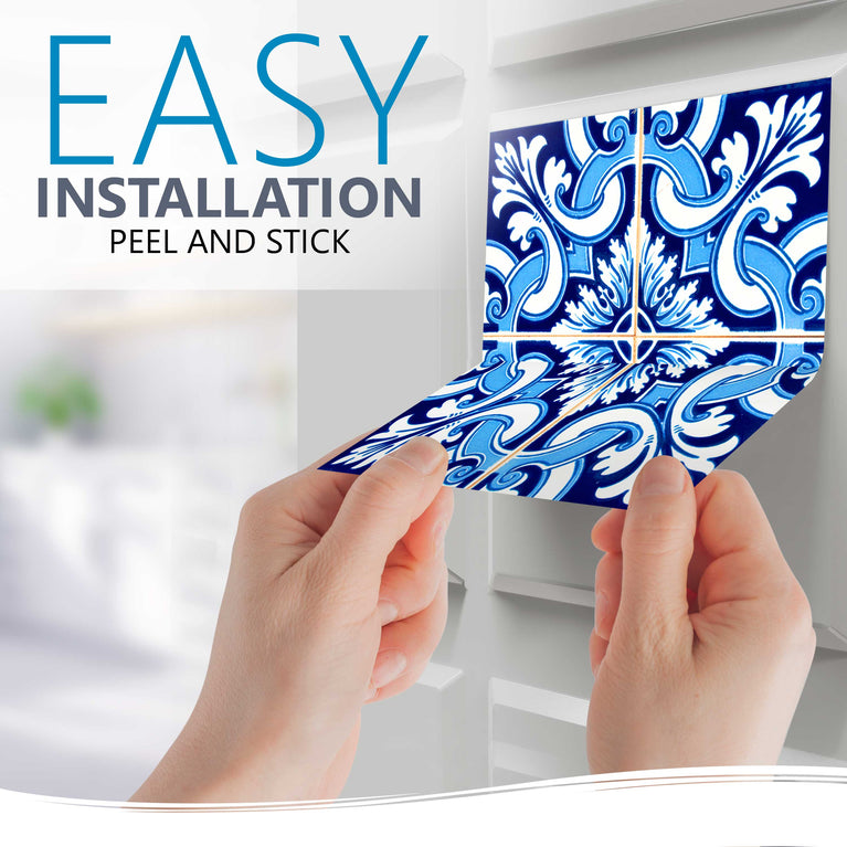 Transform Your Space Easy-to-Apply Removable Floor Tile Stickers for Renters Model - H37