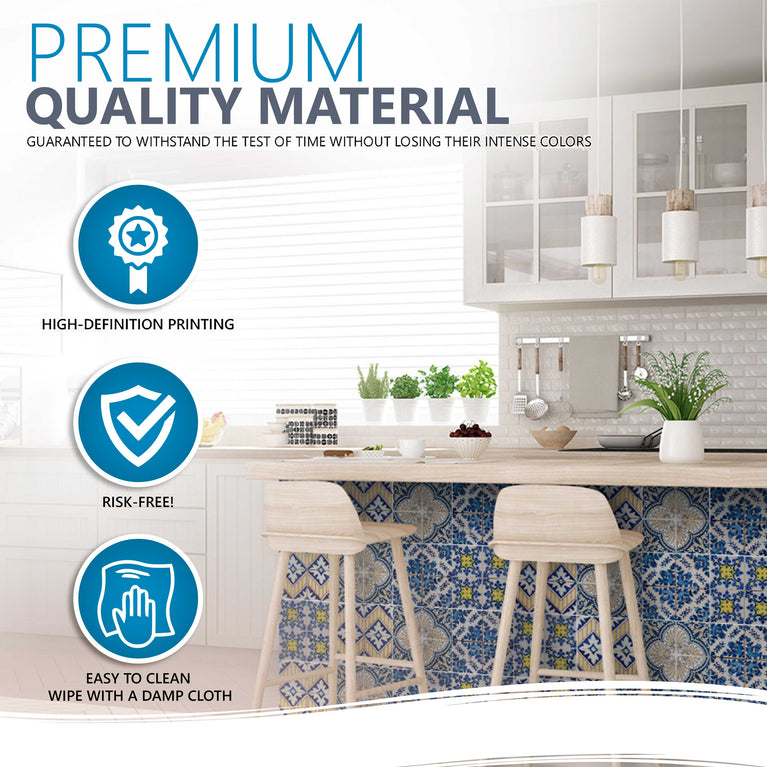 Elevate Your Home Decor with Peel and Stick Tile Stickers Model - H406