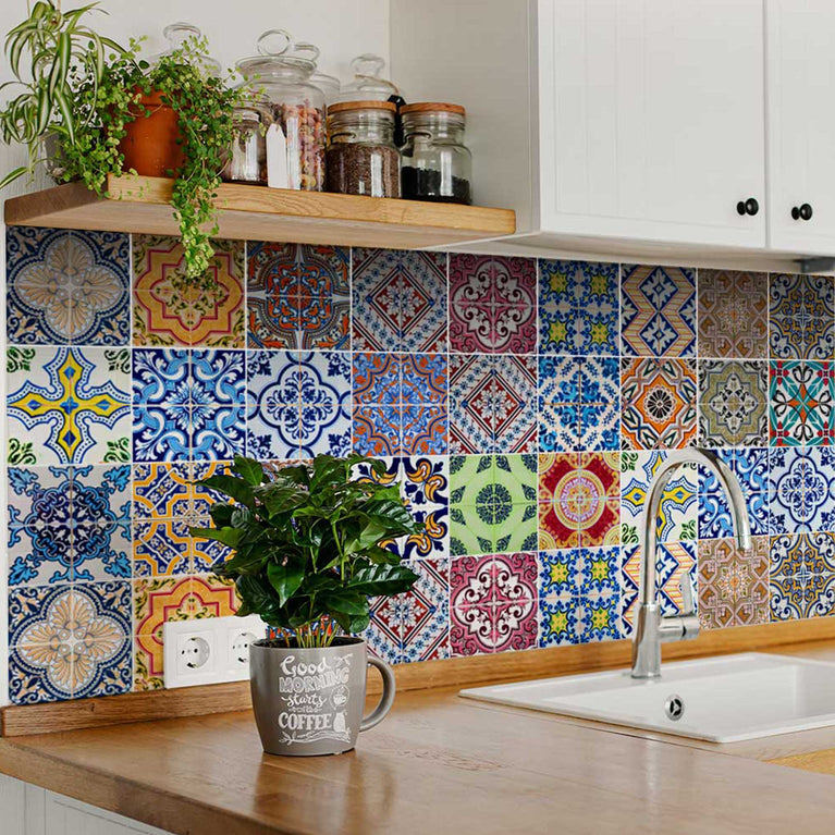 Add a Pop of Style to Your Space with Tile Stickers Model - HA2