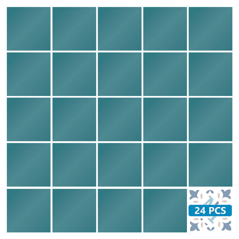 Single Color Solid Blue tile stickers for home renovation Model - PW11