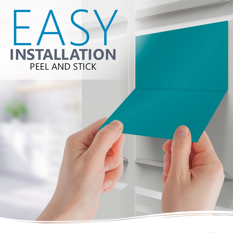 Single Color Solid Blue tile stickers for home renovation Model - PW11