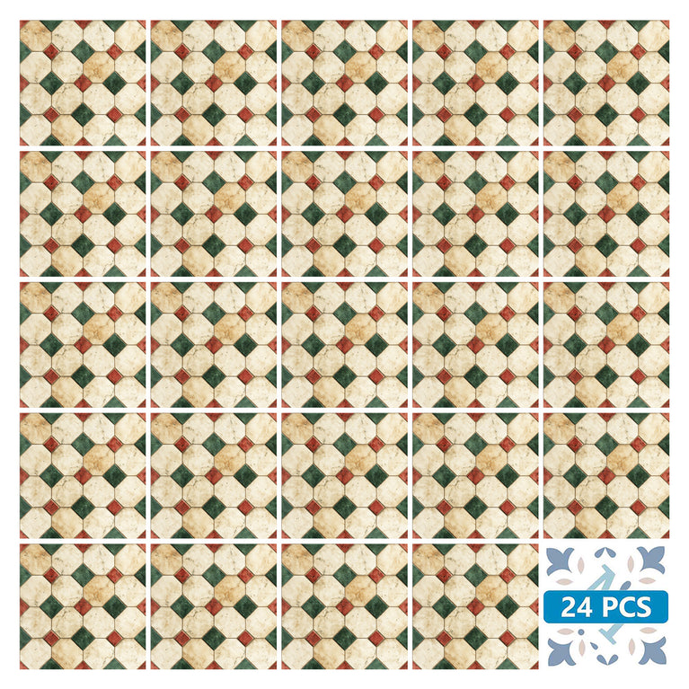 Vintage Pattern Baclsplash Wallpaper Stickers Peel And Stick Model - R155