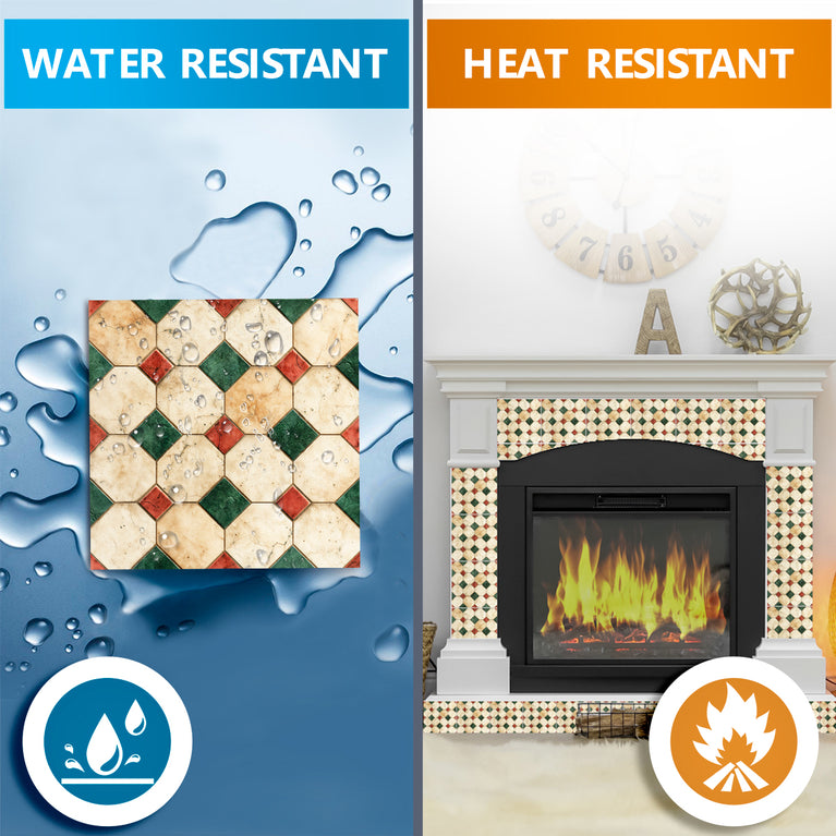 Vintage Pattern Baclsplash Wallpaper Stickers Peel And Stick Model - R155