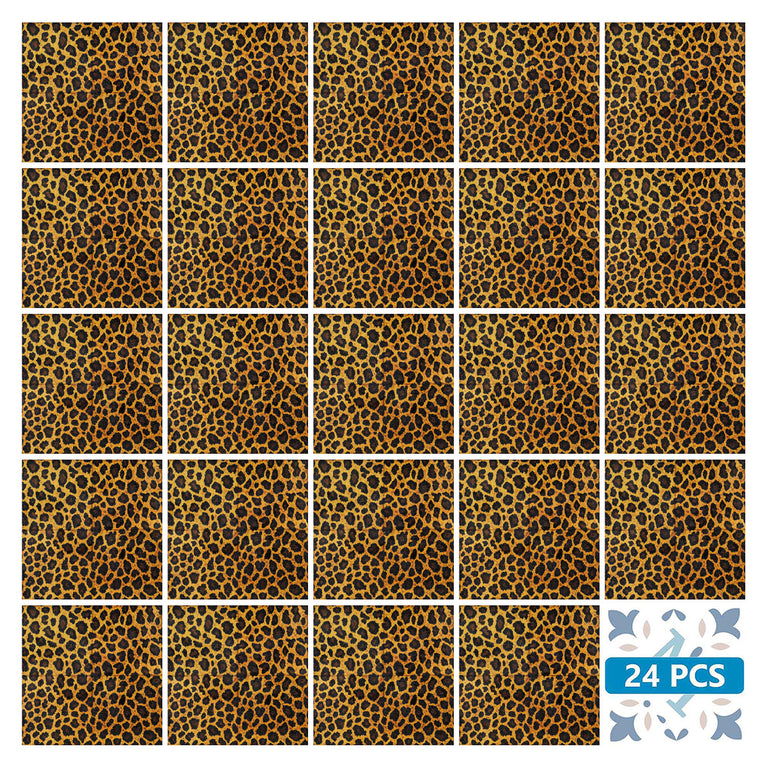 Leopard pattern with Gold shades for home renovation easy to install Model - R2000