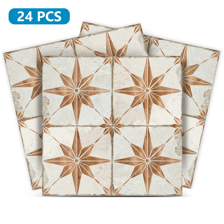 Elevate Your Home Decor with Peel and Stick Tile Stickers Gold Star Model - R2