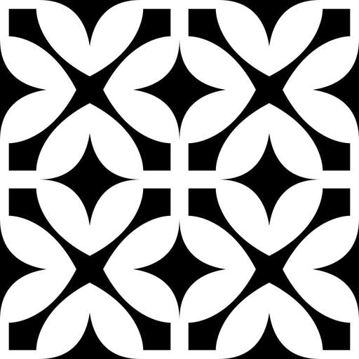 Beautiful Black and White Tile Stickers for kitchens Model - BKW5