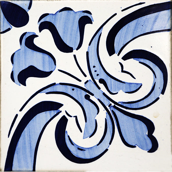 Blue White Design Tile Stickers Backsplash Easy Apply  Model - V6