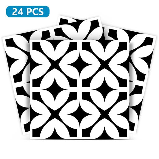 Beautiful Black and White Tile Stickers for kitchens Model - BKW5