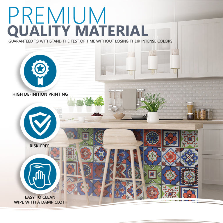 Add a Pop of Style to Your Space with Tile Stickers Model - M3