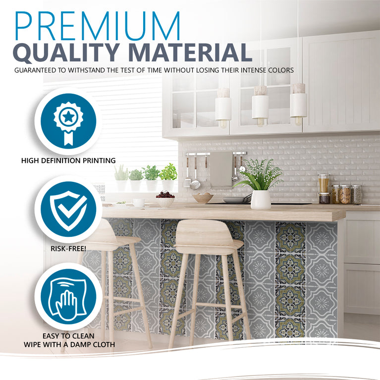 Upgrade Your Home Décor with Removable Tile Stickers Model - N26