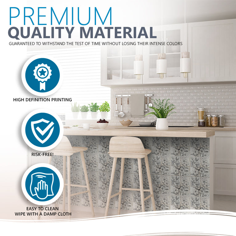 Elevate Your Home Decor with Peel and Stick Tile Stickers Model - R58