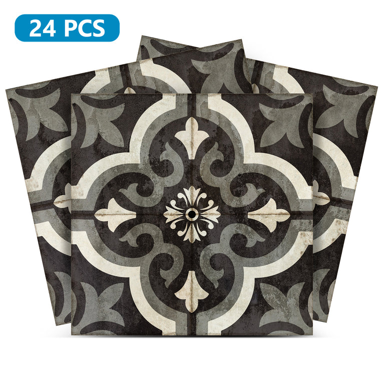 Rustic Old Vintage Black And White Pattern beautiful decorative wall tiles Model - R85