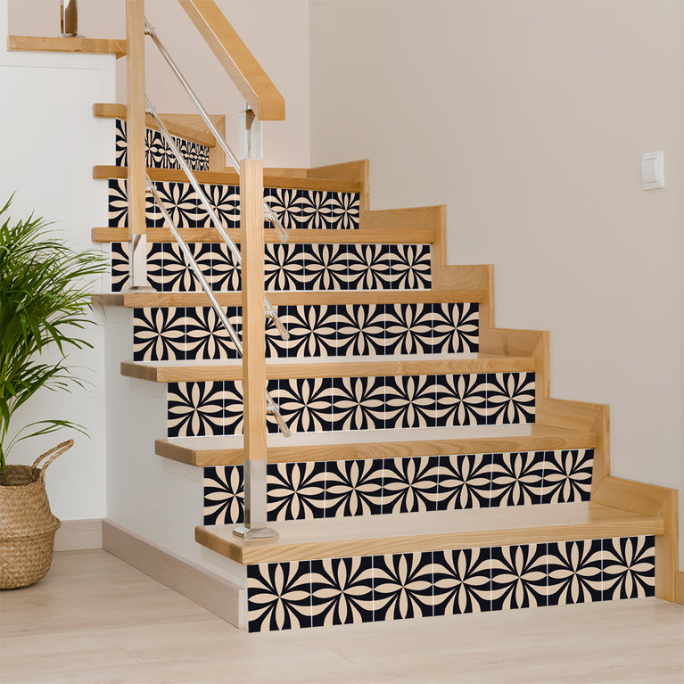 Beautiful Brown and Black Backsplash connecting pattern for walls renovation Model - SB30