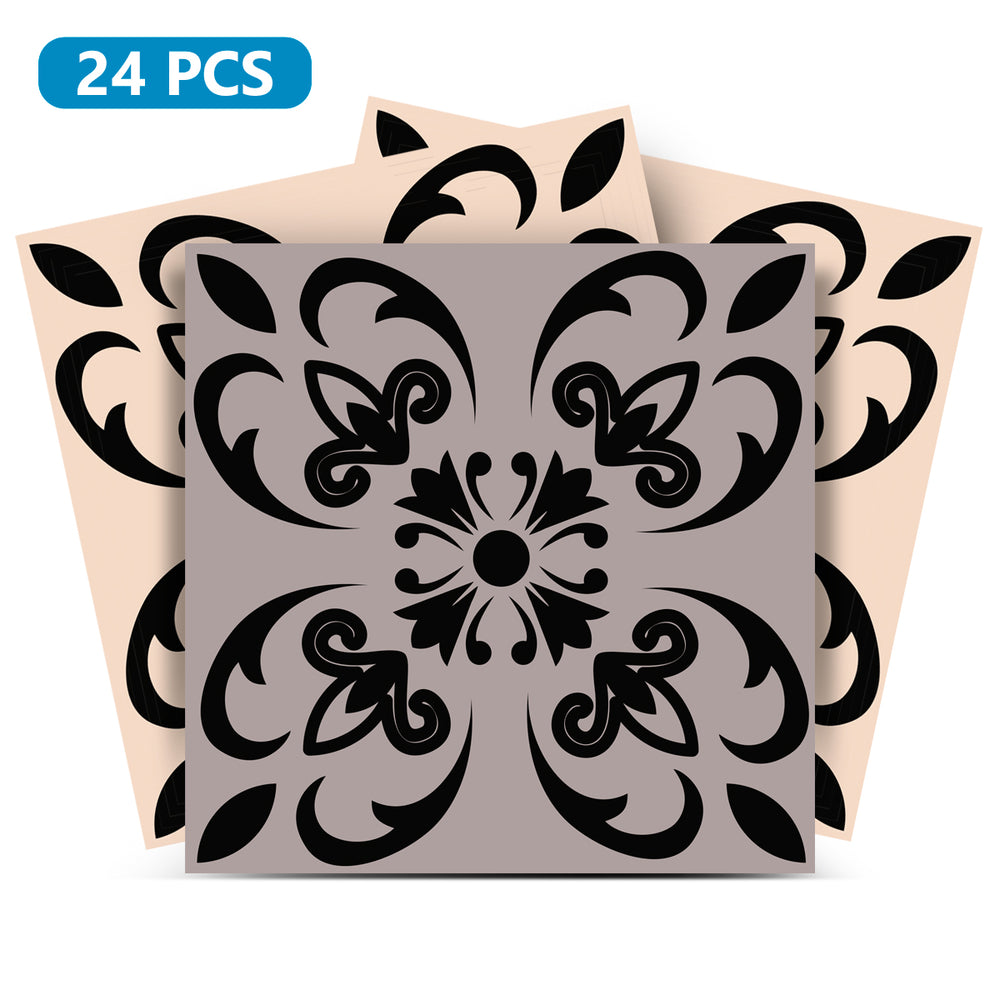 Brown and Black Beautiful Backsplash removable DIY tile stickers Model - SB35