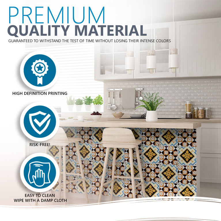 Add a Pop of Style to Your Space with Tile Stickers Model - V32