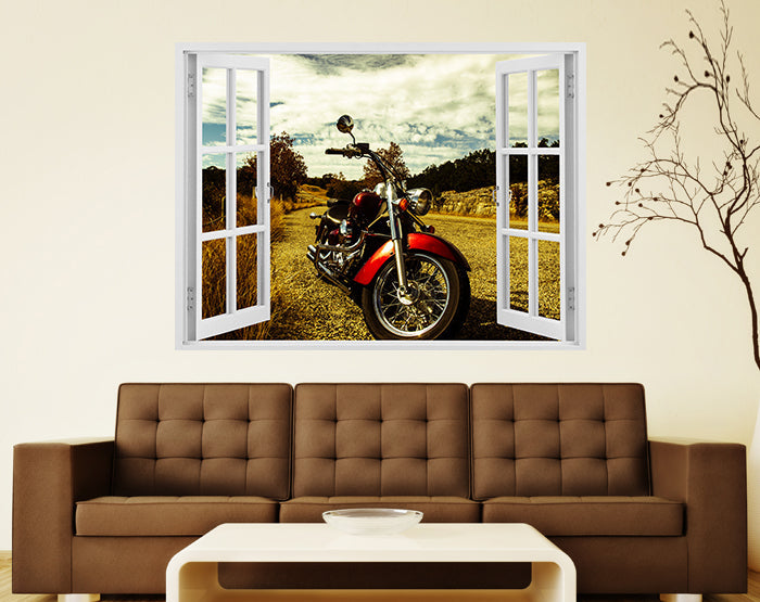 IMPRESSIVE 3D WINDOW WALL DECALS, REMOVABLE WALL STICKERS, WALL DECOR