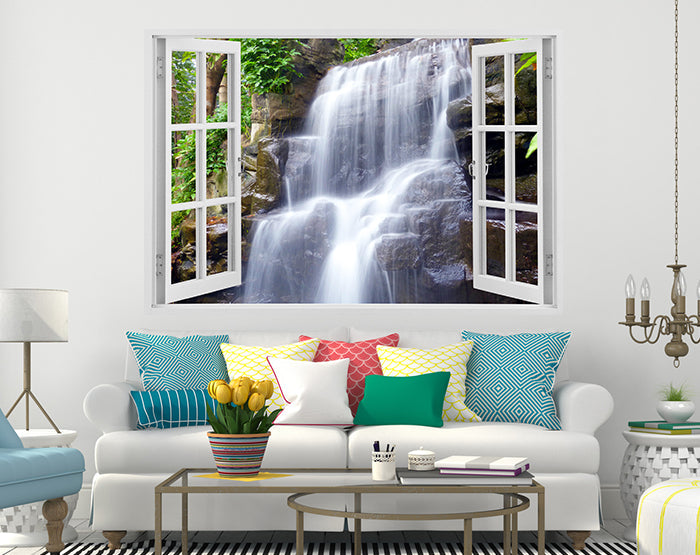 IMPRESSIVE 3D WINDOW WALL DECALS, REMOVABLE WALL STICKERS, WALL DECOR