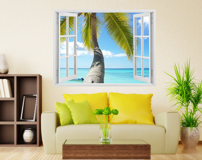 IMPRESSIVE 3D WINDOW WALL DECALS, REMOVABLE WALL STICKERS, WALL DECOR