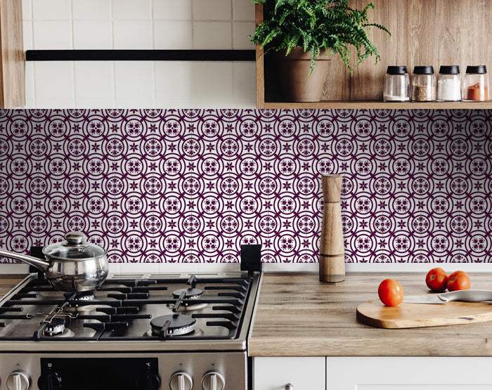 Decorative Tile stickers set of 24 Peel & Stick